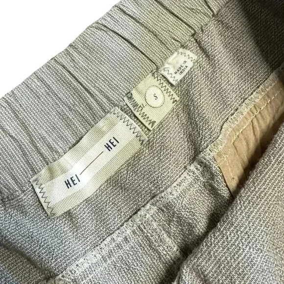 Anthropologie Hei Hei Pants Women's Size Small Beach Bound Grey Crop - Picture 5 of 8